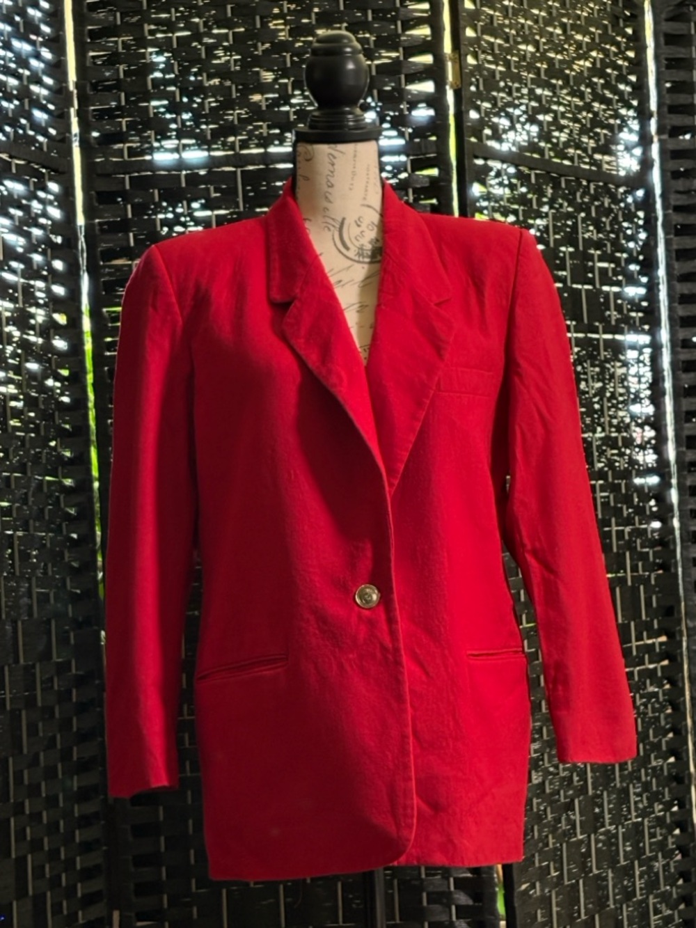 Talbots Red Single-Button Women's Blazer